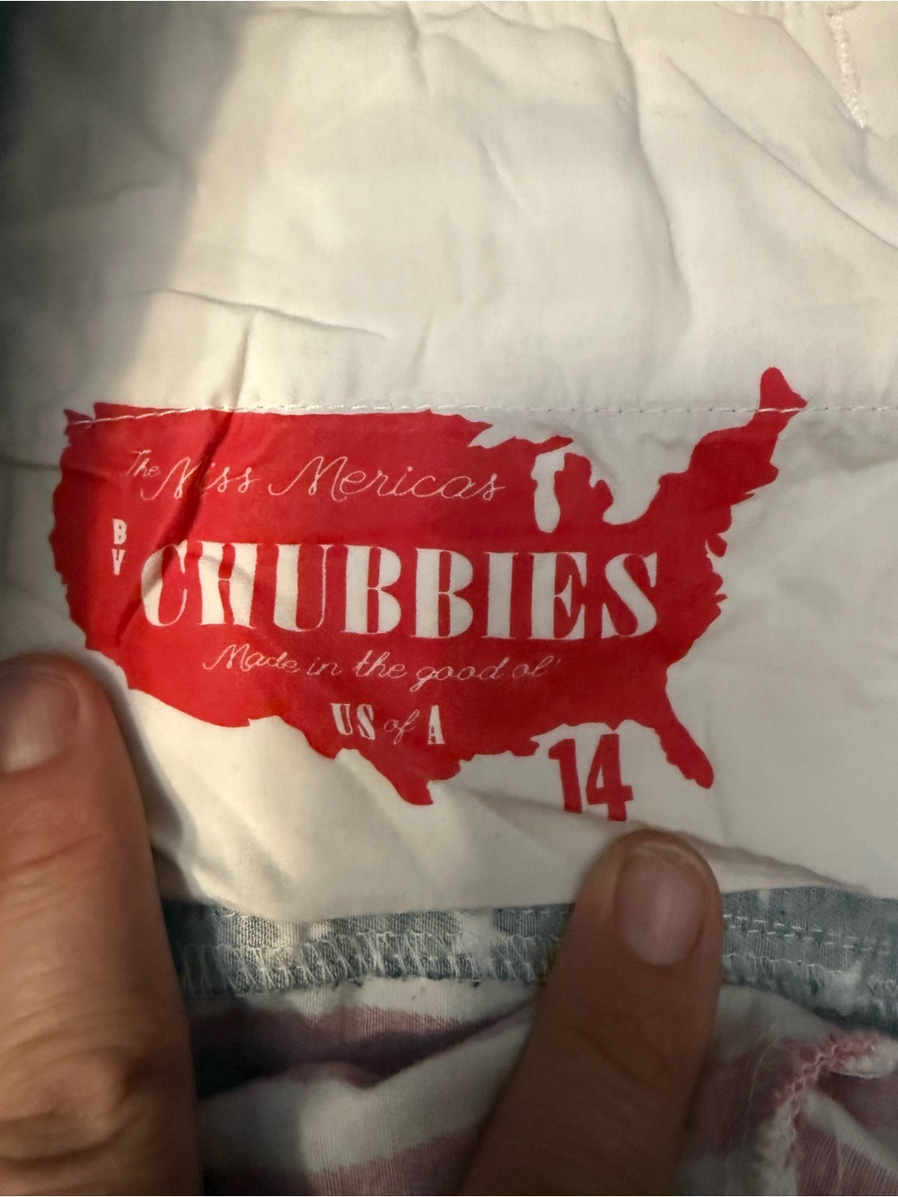 Chubbies The Miss Mericas Womens 14 American Flag Shorts 2” Inseam USA Made - Picture 4 of 10